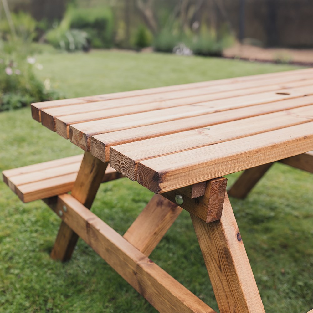 Valley Deluxe Redwood Picnic Table | L150cms