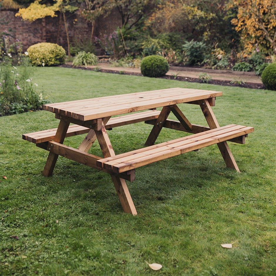 Valley Deluxe Redwood Picnic Table | L180cms