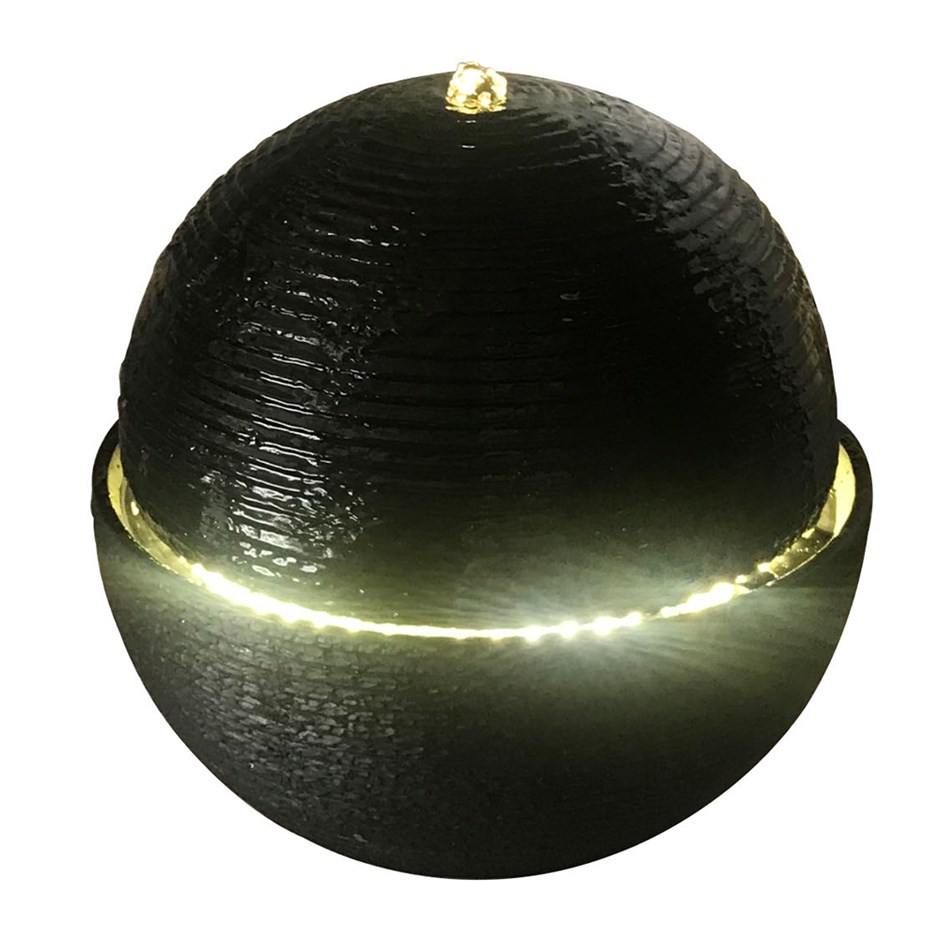 Eclipse Solar Water Feature With LED Lights
