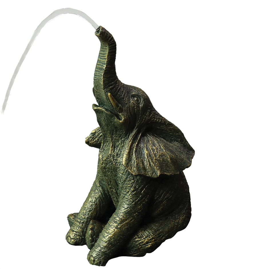 Elephant Pond Spitter Ornament