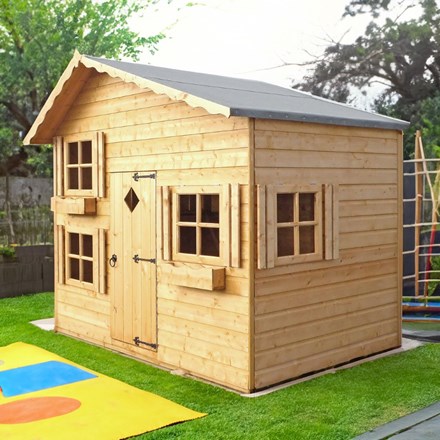 Wooden Loft Playhouse | 8ft x 8ft