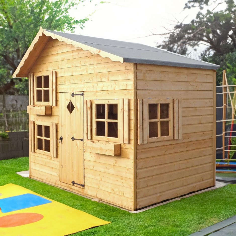 Wooden Loft Playhouse | 8ft x 8ft