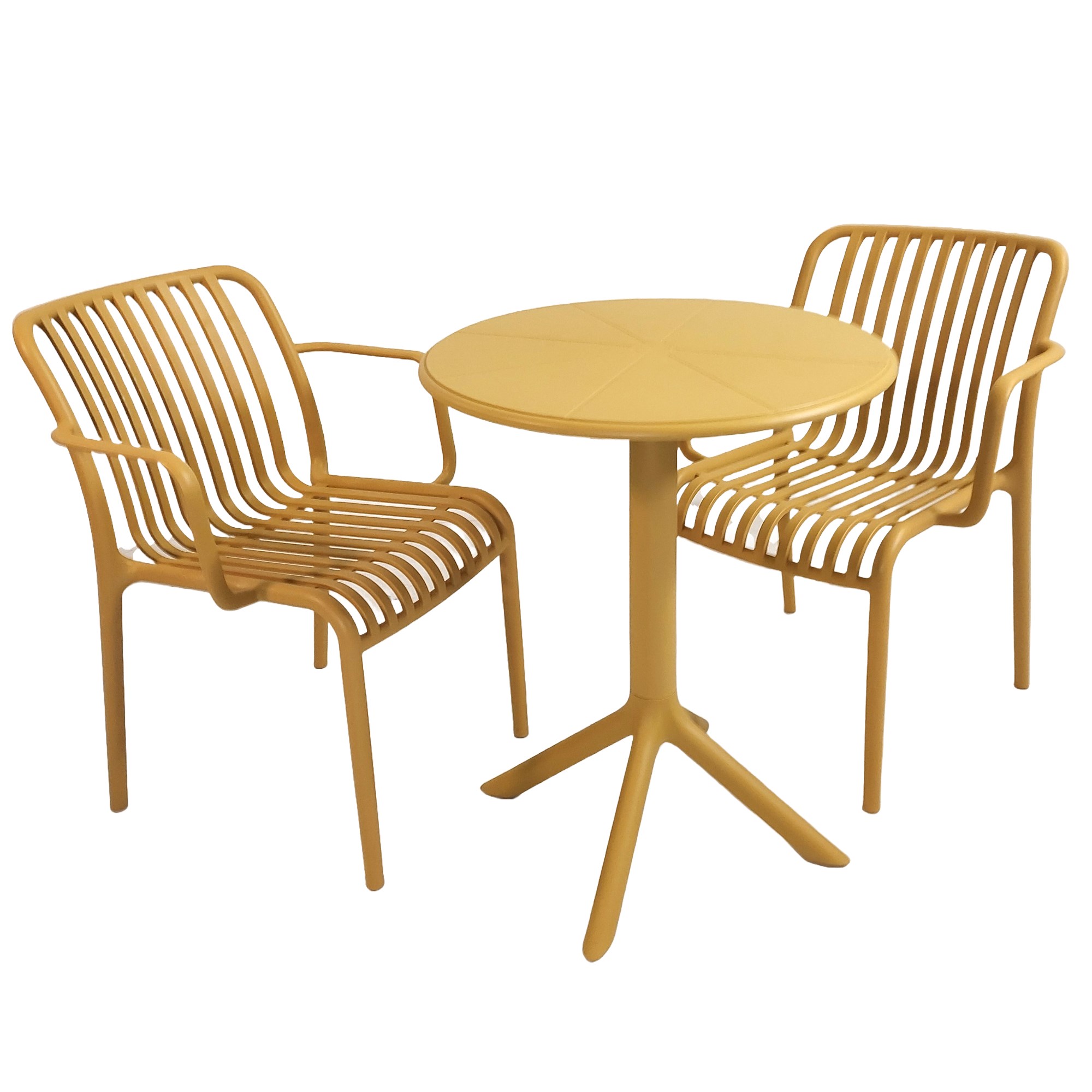 Anders Round Bistro Table With Alma Chairs Set