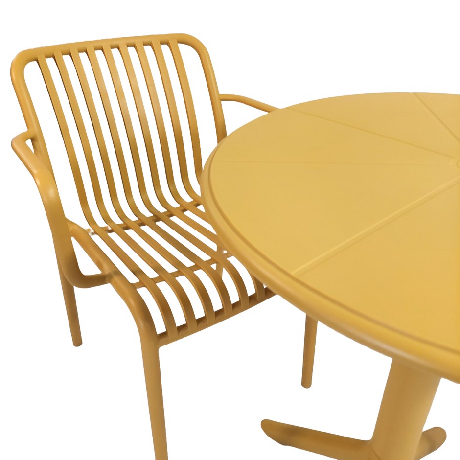 Anders Round Bistro Table With Alma Chairs Set