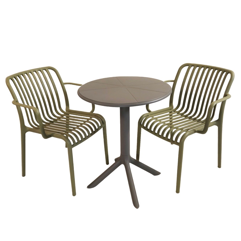 Anders Round Bistro Table With Alma Chairs Set