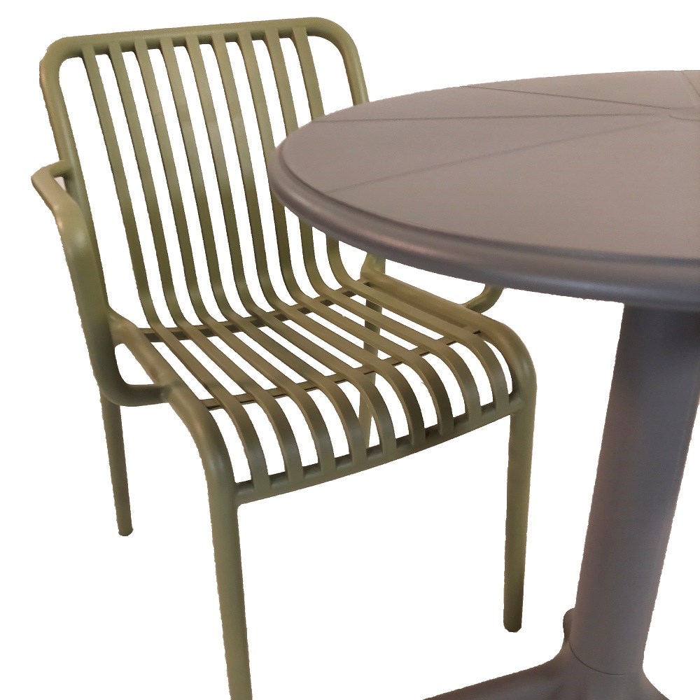 Anders Round Bistro Table With Alma Chairs Set
