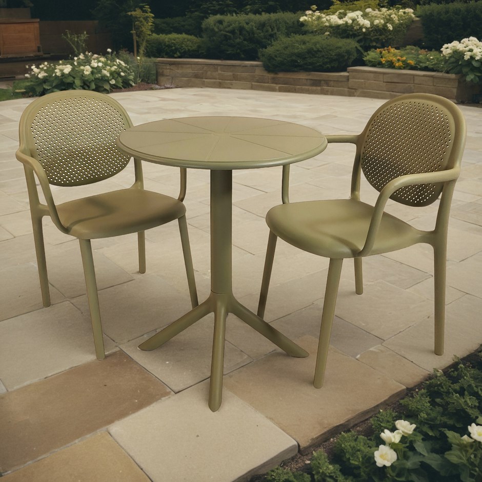 Anders Round Bistro Table With Stina Chairs Set