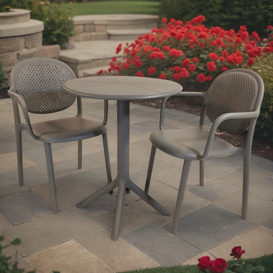 Anders Round Bistro Table With Stina Chairs Set