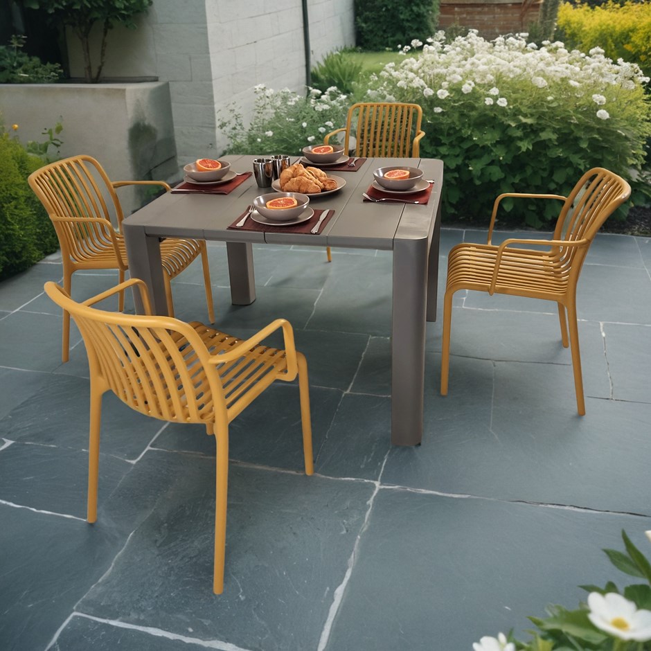 Henrik Square Dining Table With Alma Chairs Set