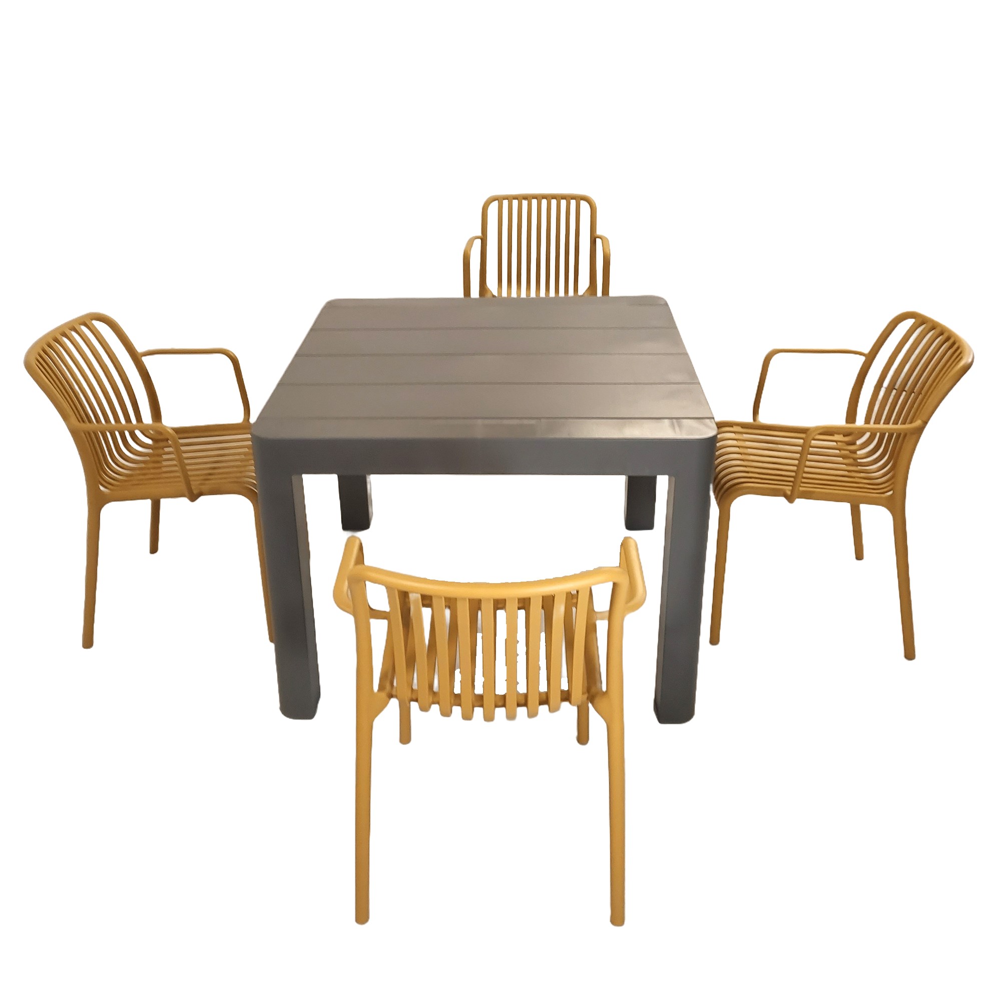 Henrik Square Dining Table With Alma Chairs Set