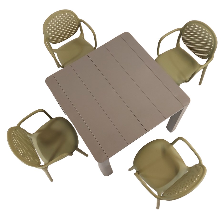 Henrik Square Dining Table With Stina Chairs Set