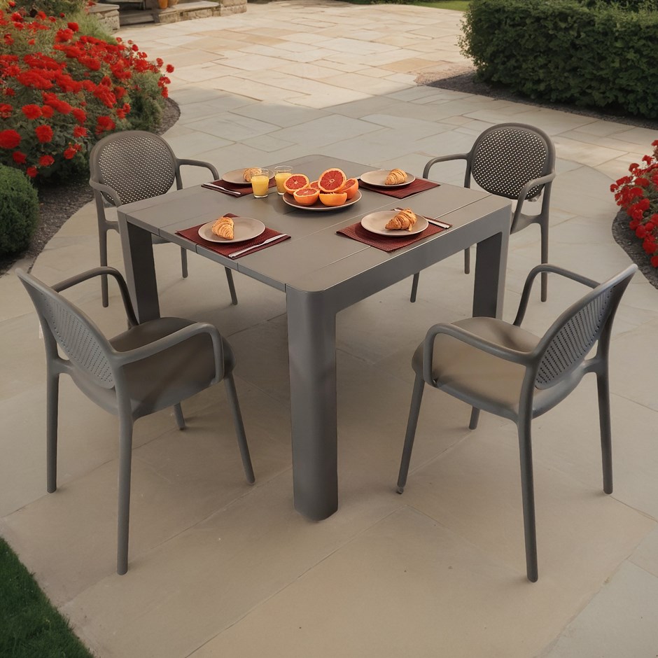 Henrik Square Dining Table With Stina Chairs Set