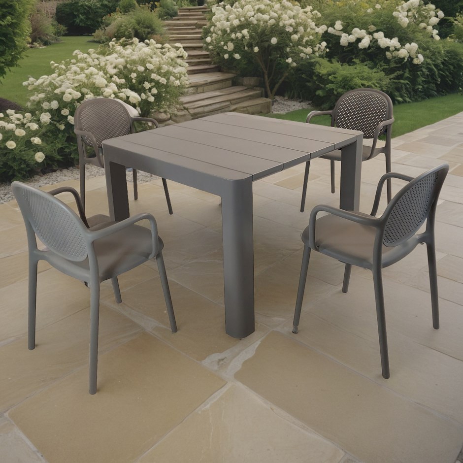 Henrik Square Dining Table With Stina Chairs Set