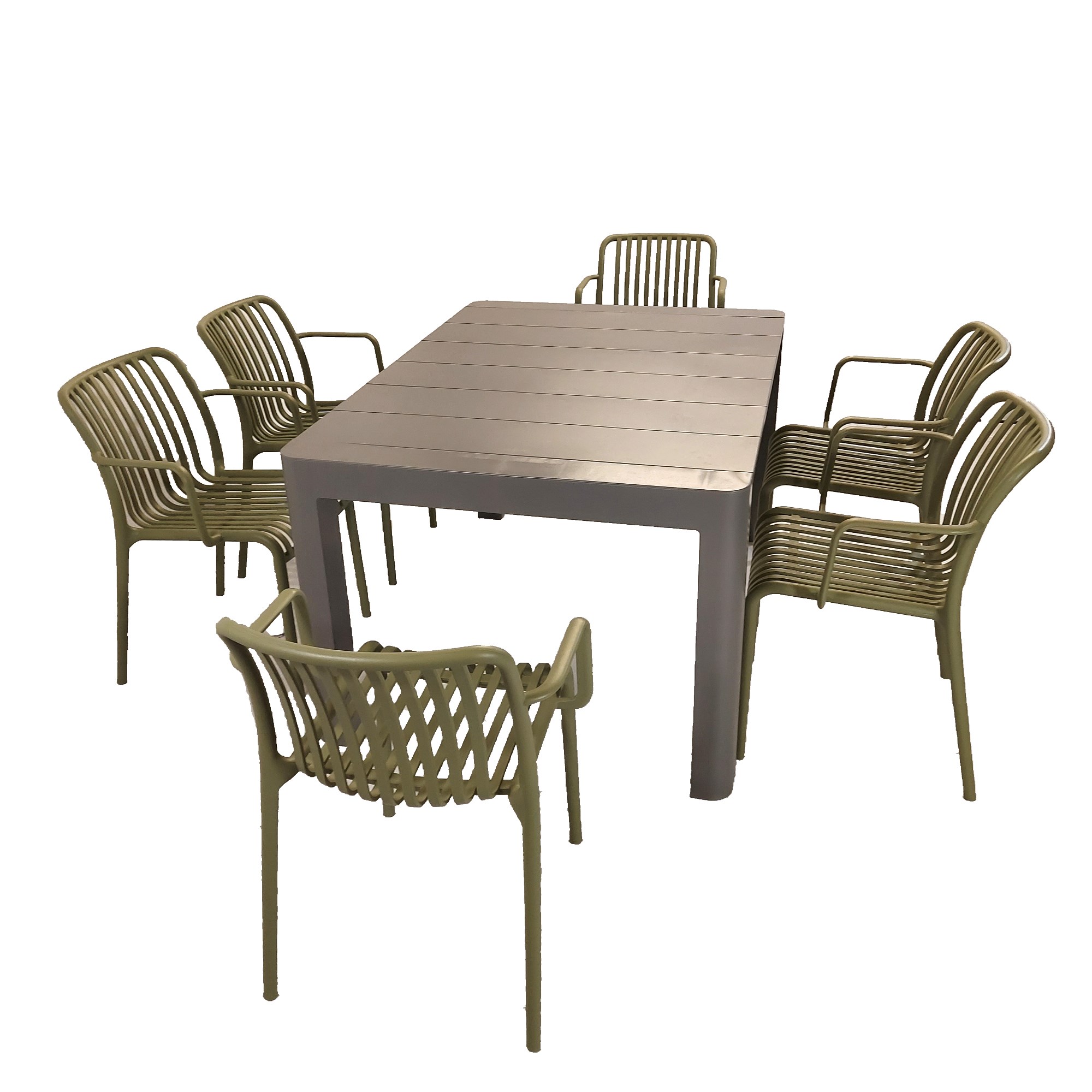 Henrik Rectangular Dining Table With Alma Chairs Set
