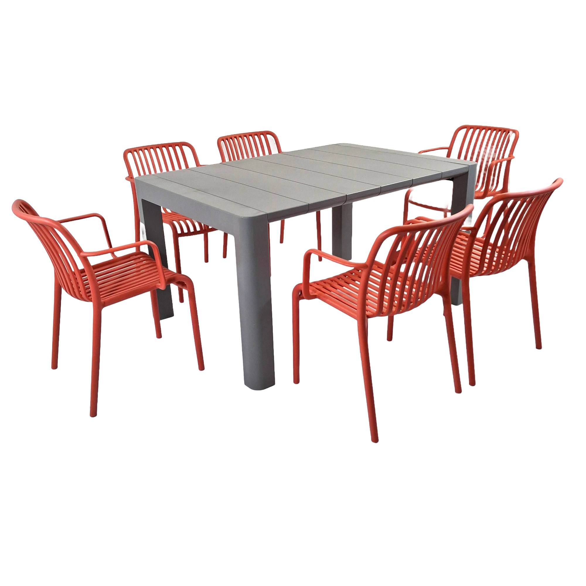 Henrik Rectangular Dining Table With Alma Chairs Set