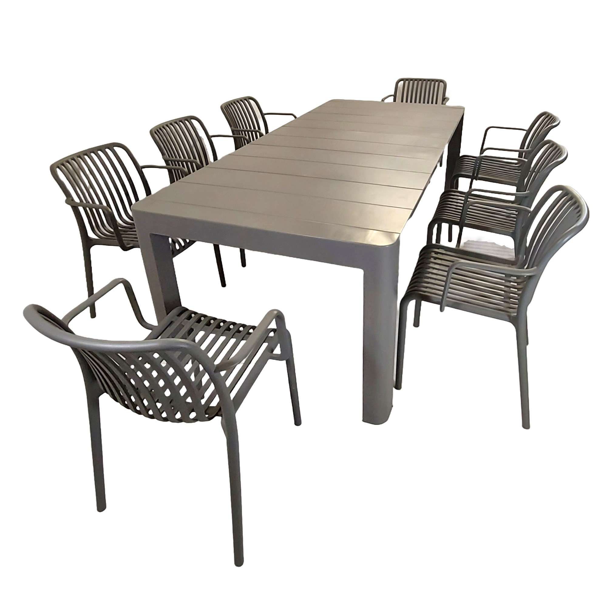 Henrik Rectangular Dining Table With Alma Chairs Set