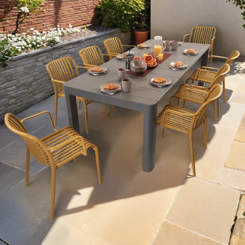 Henrik Rectangular Dining Table With Alma Chairs Set