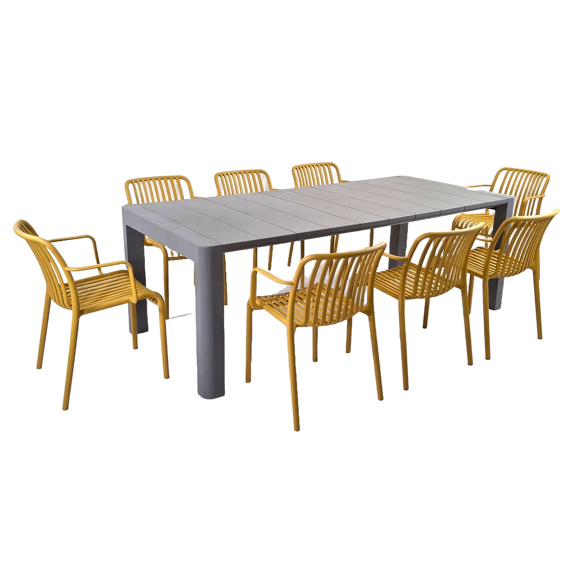 Henrik Rectangular Dining Table With Alma Chairs Set