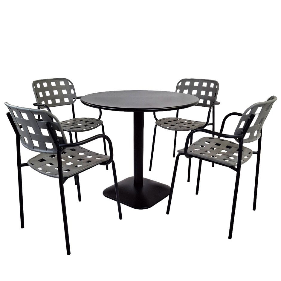 Albin Round Table With Karin Chairs Set