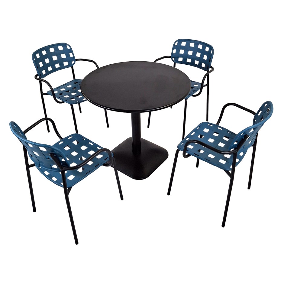 Albin Round Table With Karin Chairs Set