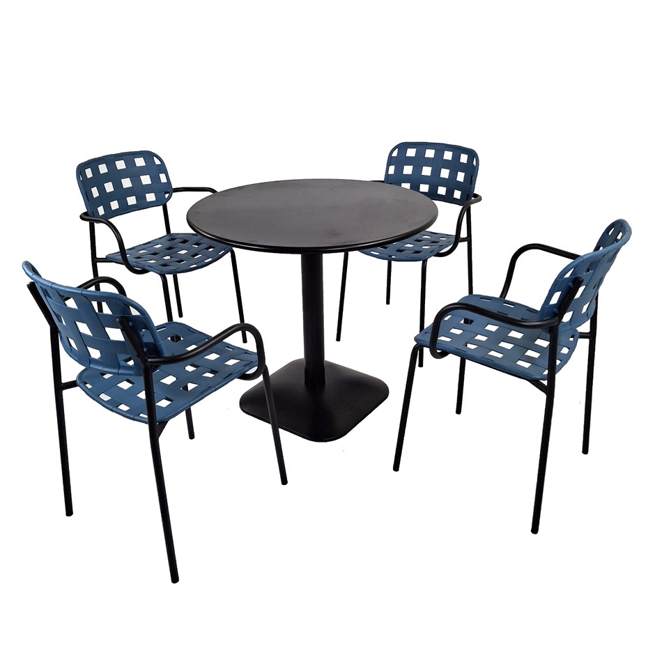 Albin Round Table With Karin Chairs Set