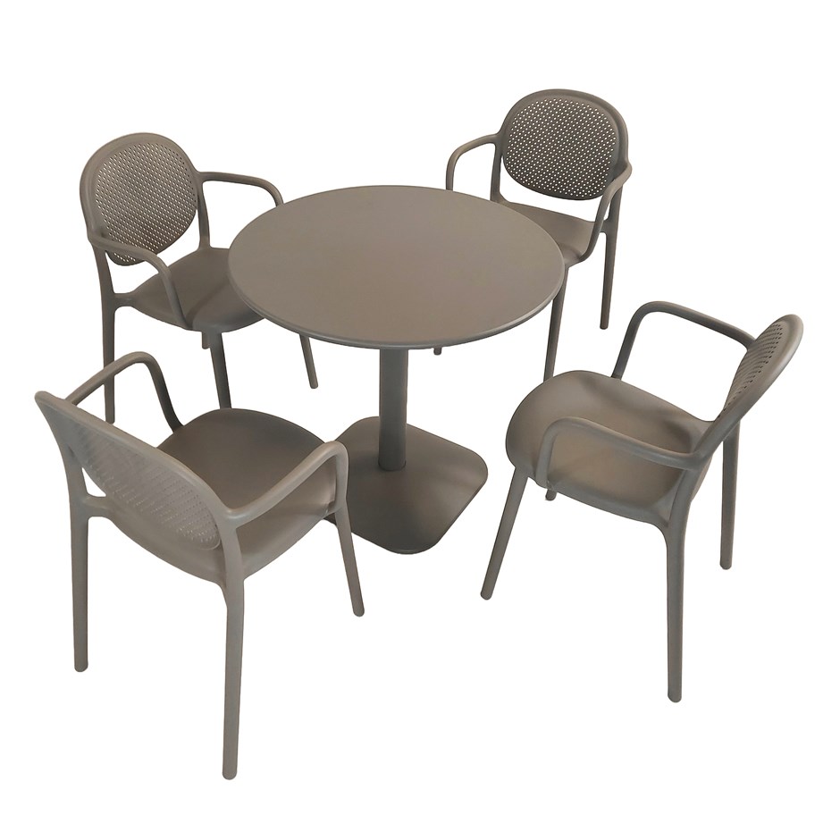 Albin Round Table With Stina Chairs Set