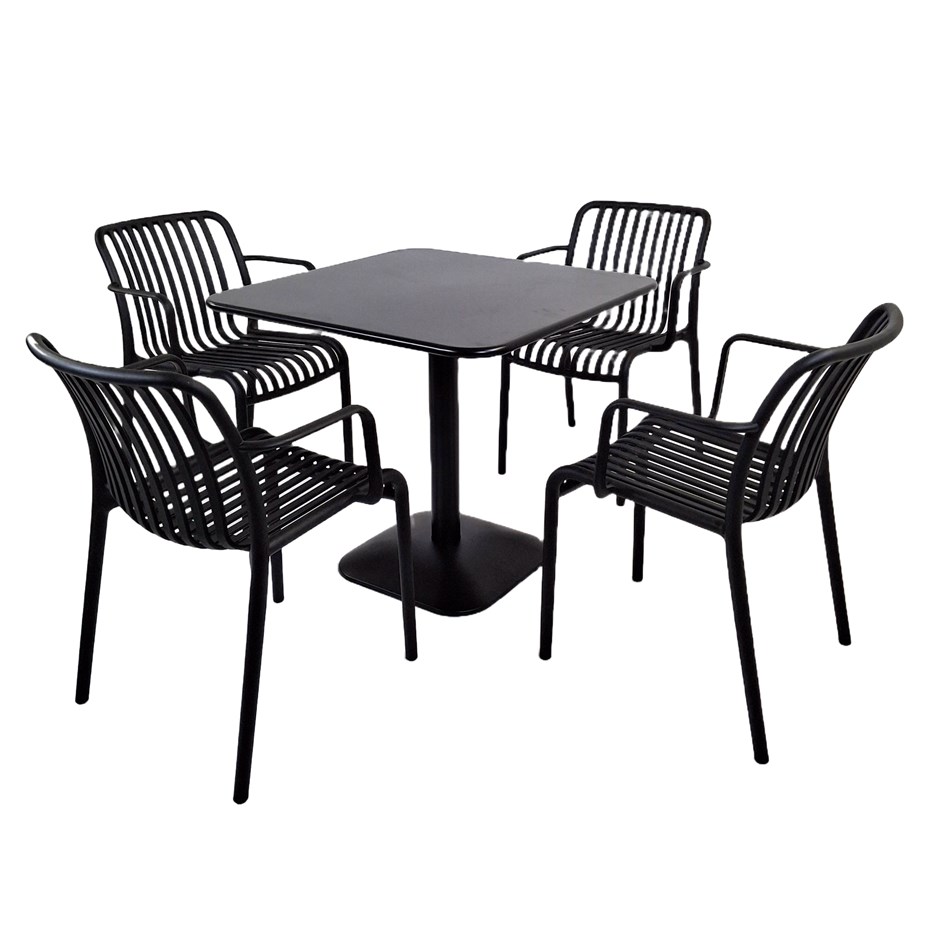 Albin Square Table With Alma Chairs Set