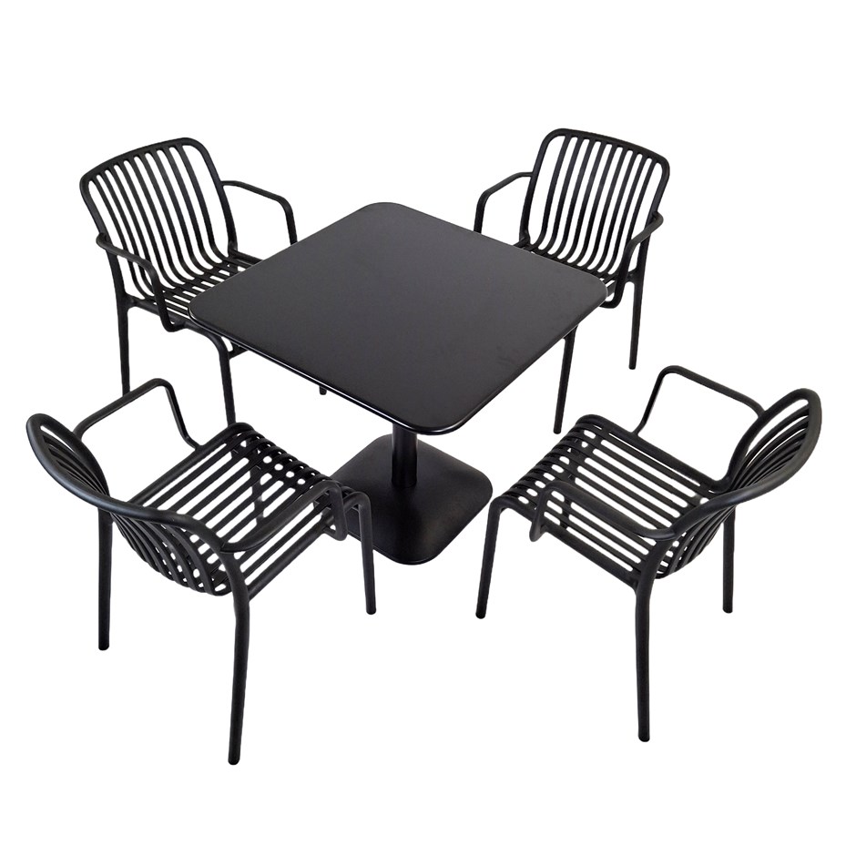 Albin Square Table With Alma Chairs Set
