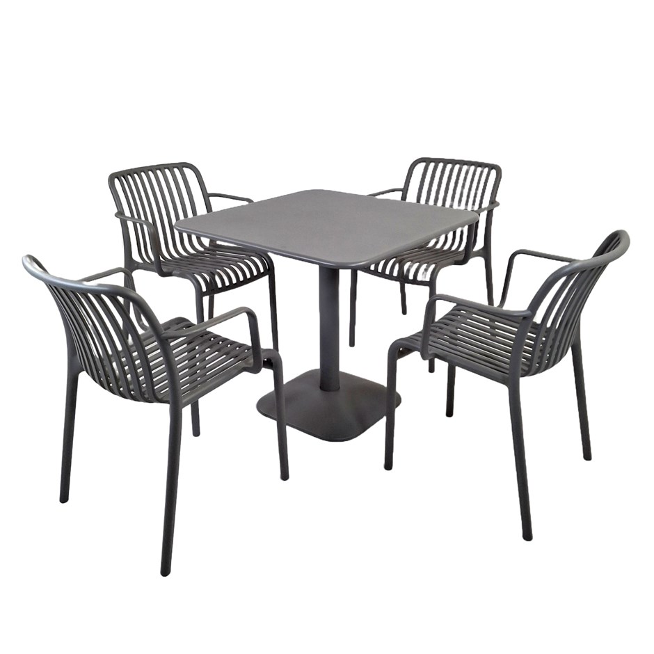 Albin Square Table With Alma Chairs Set