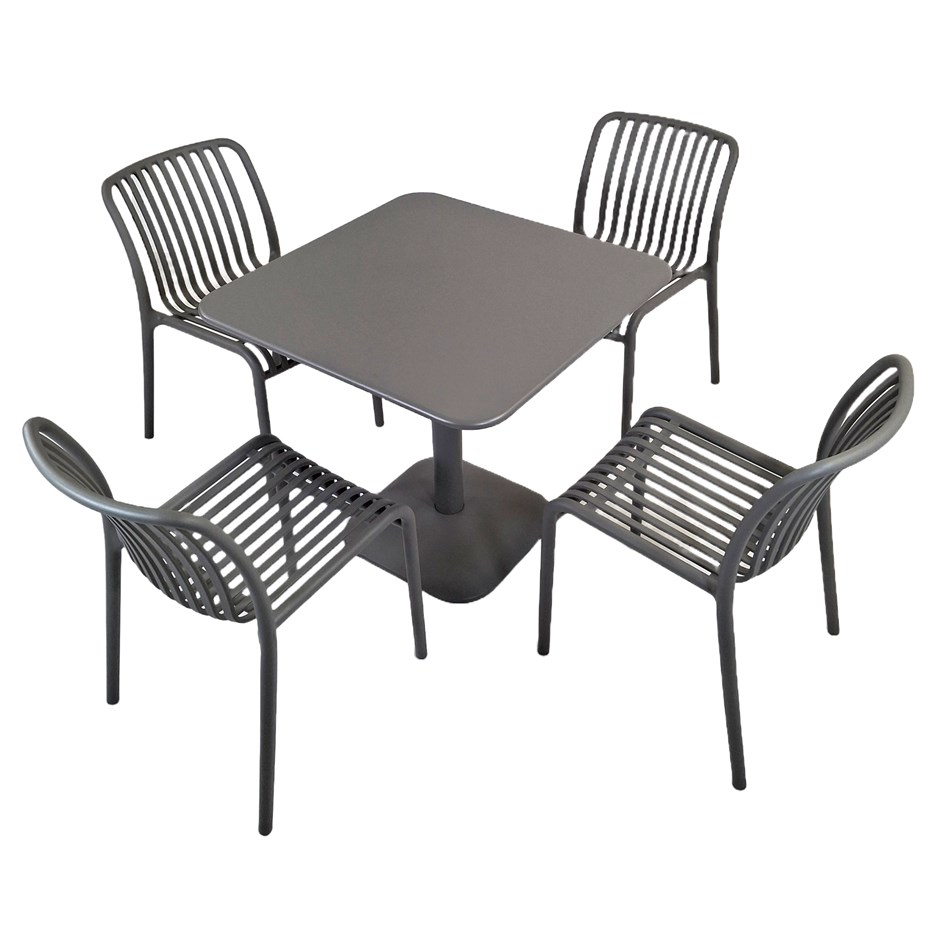 Albin Square Table With Mia Bistro Chairs Set