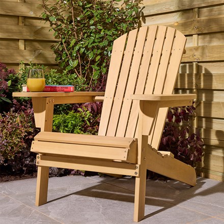 Sandown Fixed Adirondack Wooden Garden Chair