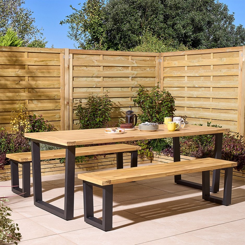 Stocklholm Wooden Dining Bench Set
