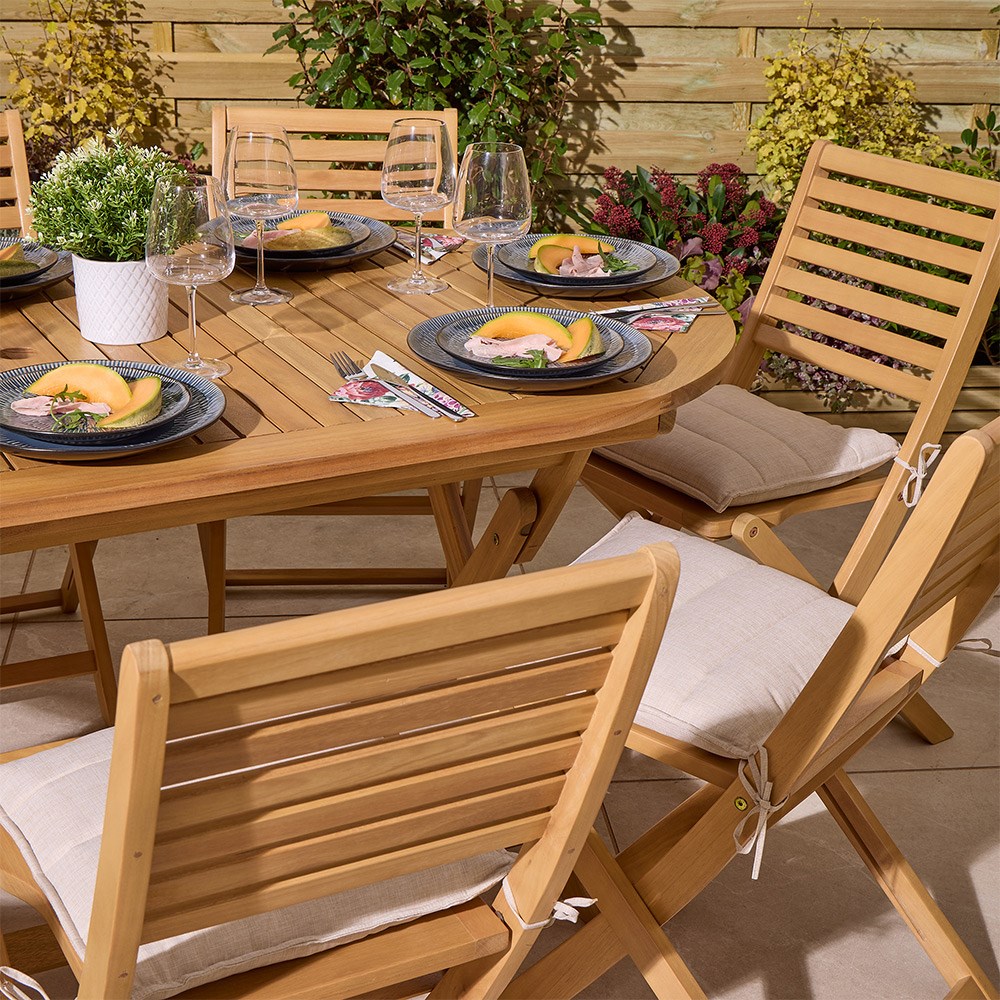 Ashdown Wooden Oval Dining Set