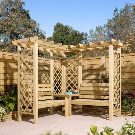 Richmond Wooden Corner Arbour