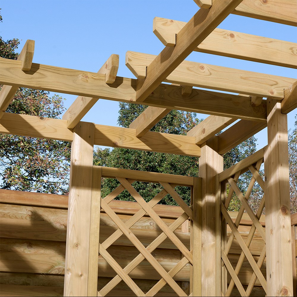 Richmond Wooden Corner Arbour