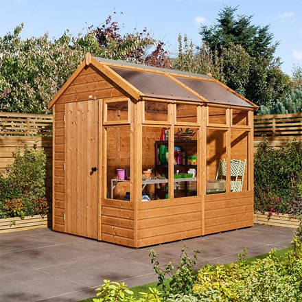 Wooden Growhouse 8 x 6 ft