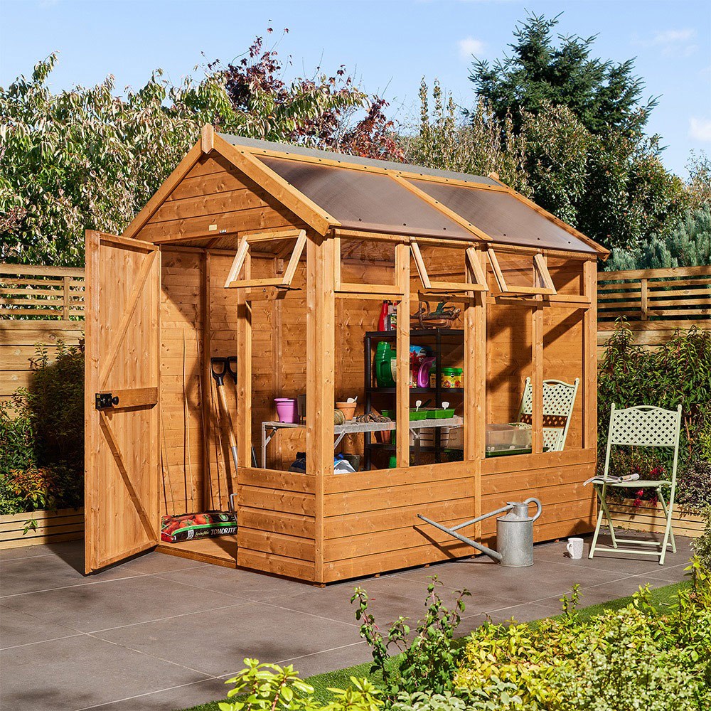 Wooden Growhouse 8 x 6 ft