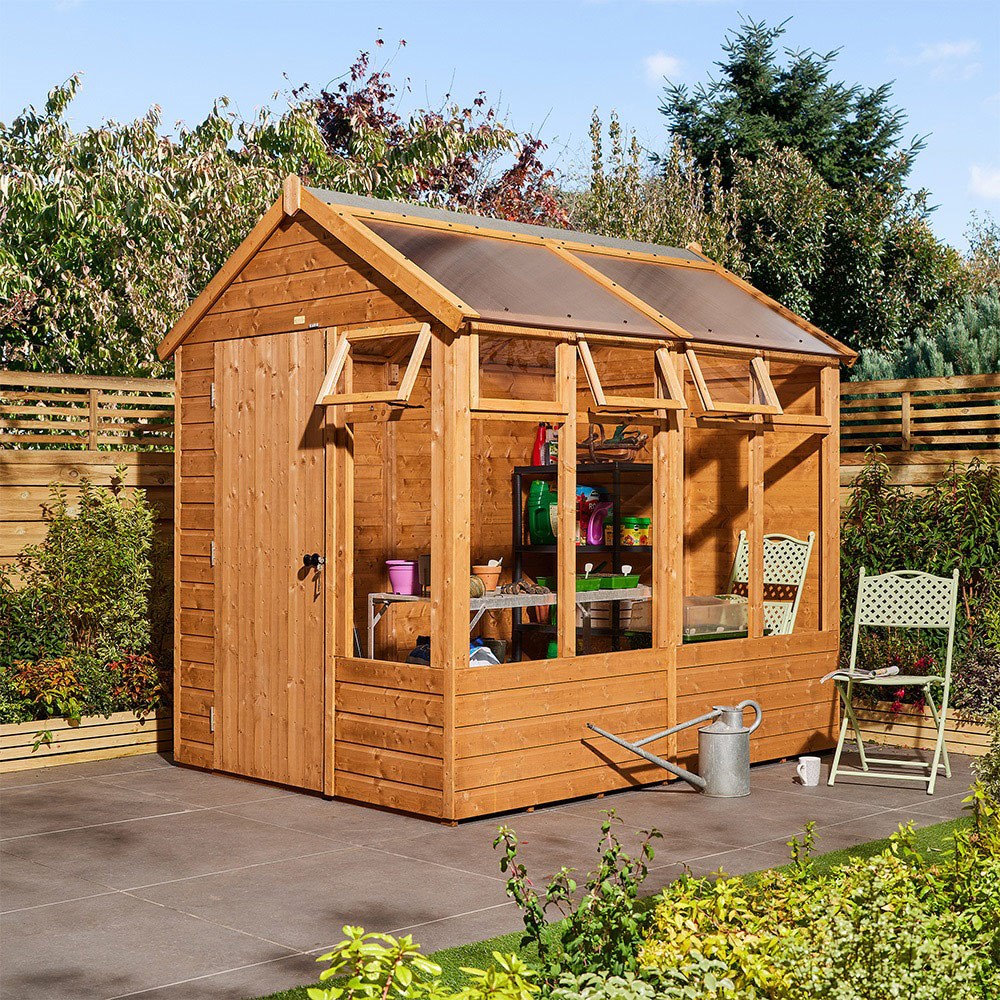 Wooden Growhouse 8 x 6 ft