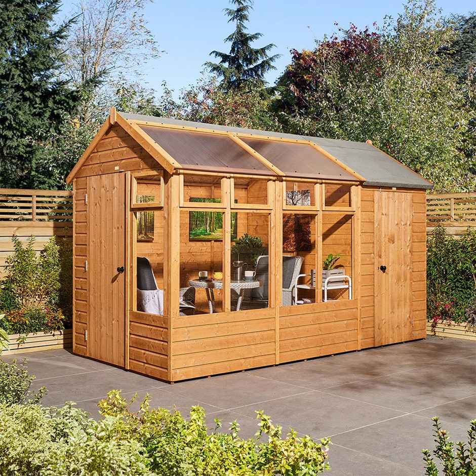 Wooden Growhouse with Store 12 x 6ft