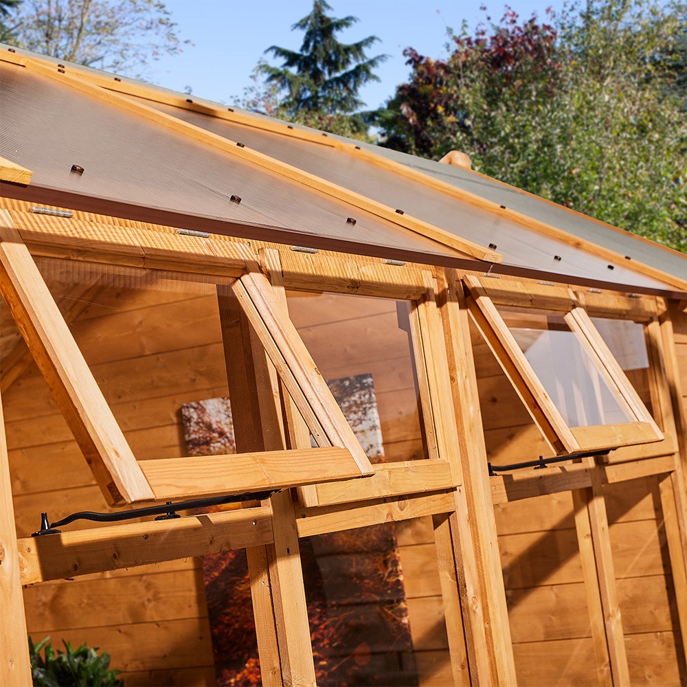 Wooden Growhouse with Store 12 x 6ft
