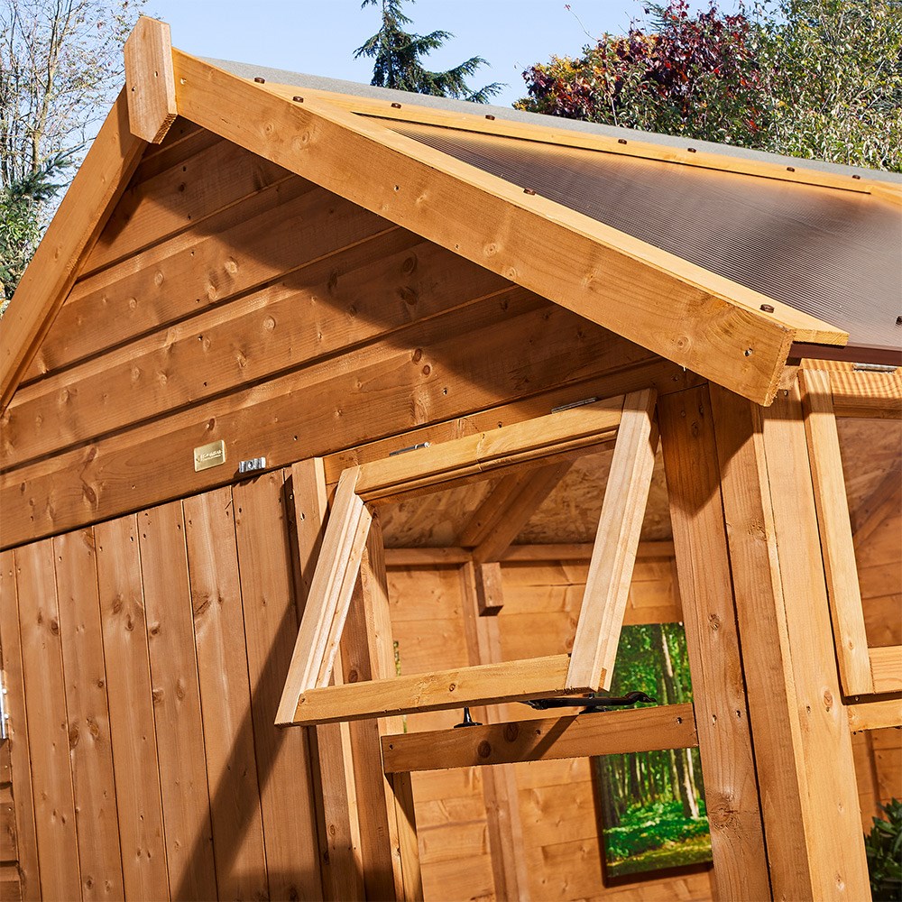 Wooden Growhouse with Store 12 x 6ft