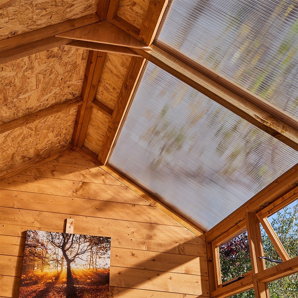Wooden Growhouse with Store 12 x 6ft