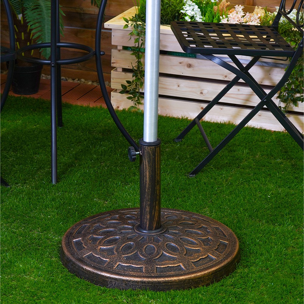 Weighted Round Garden Parasol Base | 14kg