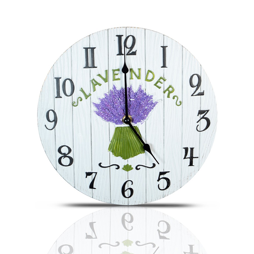 Lavender Outdoor Wall Clock