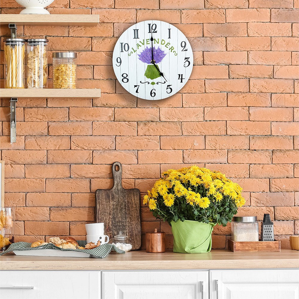 Lavender Outdoor Wall Clock