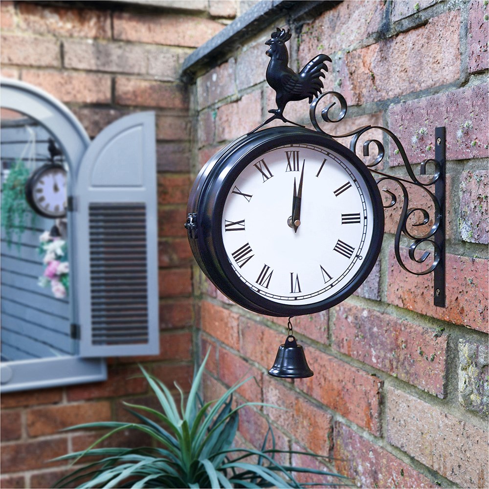 Double Sided Station Outdoor Garden Clock | 8