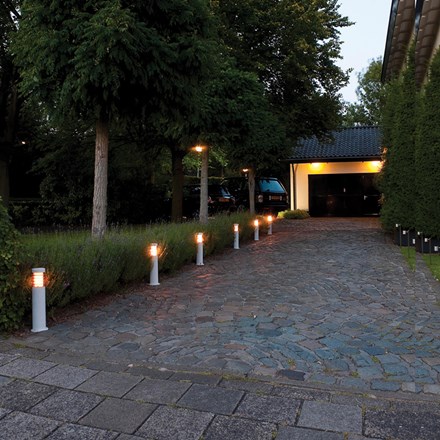Warm White Bundaberg Lighting Post | Gravel Effect | 12v