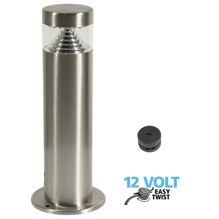 Cool White Canberra Lighting Post | Stainless Steel
