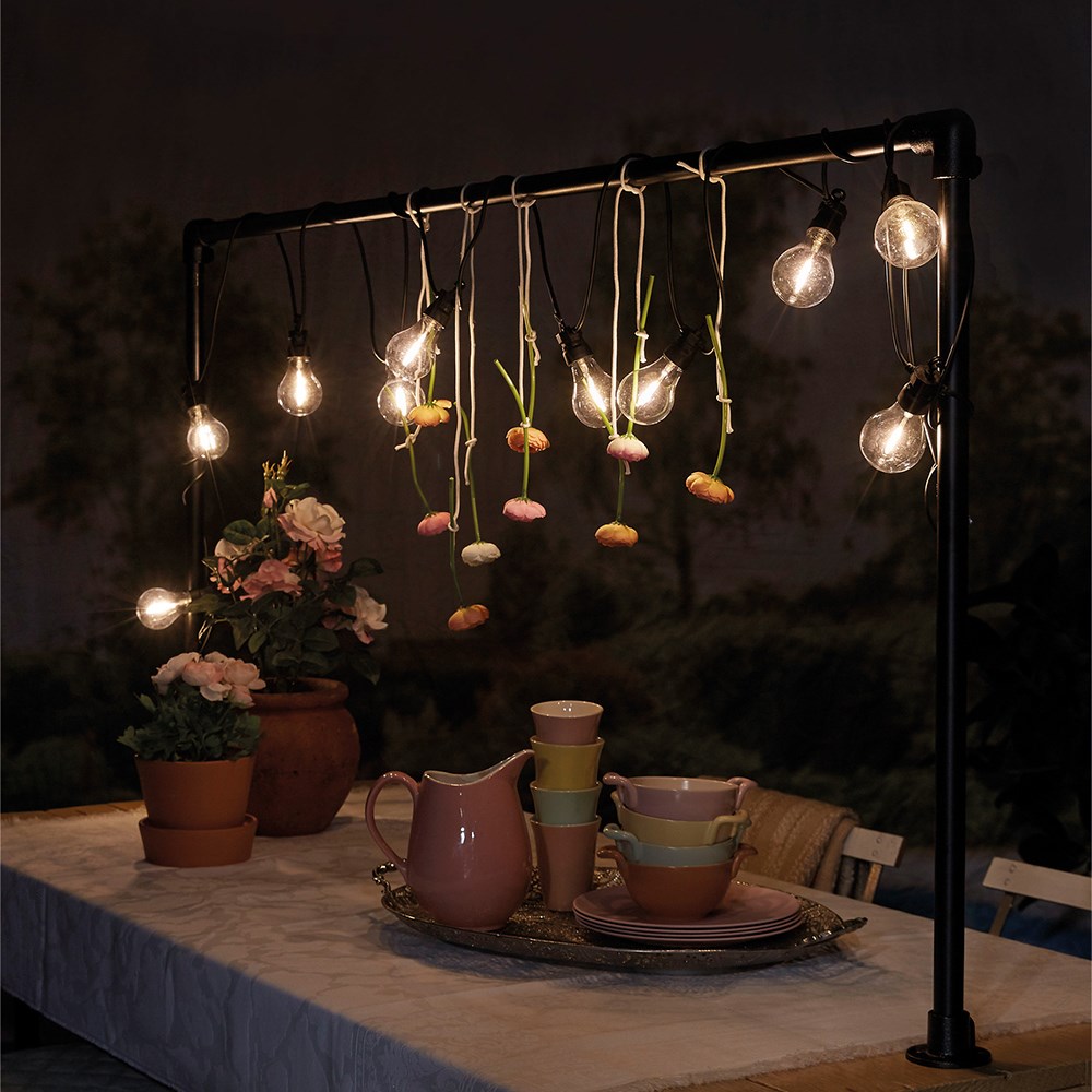 Tahiti Festoon Lights with Warm White Bulbs | 24V | 10 Pack 