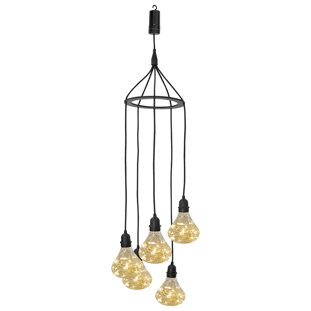 Warm White Bubbles Pendant Lights with 24 hour Timer|Battery Powered